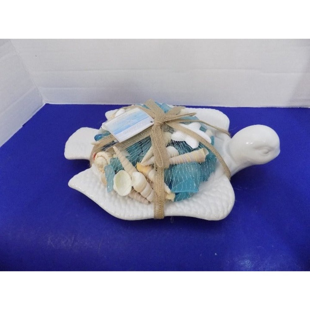 NEW GC Coastal Home Decor Sea Turtle Scented Seashells Holder